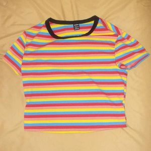 Size small rainbow stripe shirt